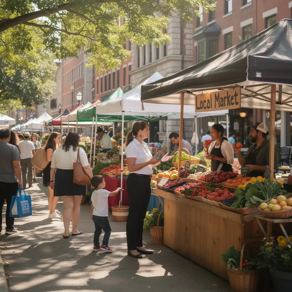 Grupa osób radosnych podczas powitania na wydarzeniu, z uśmiechami i transparentem powitalnym.