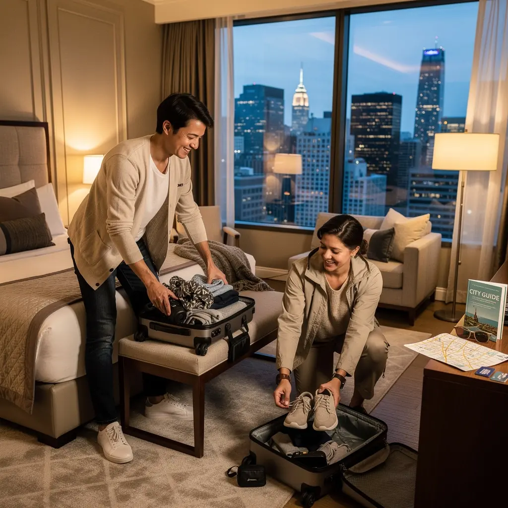 Planowanie przyjazdu gości na lokalne wydarzenie w malowniczej scenerii.